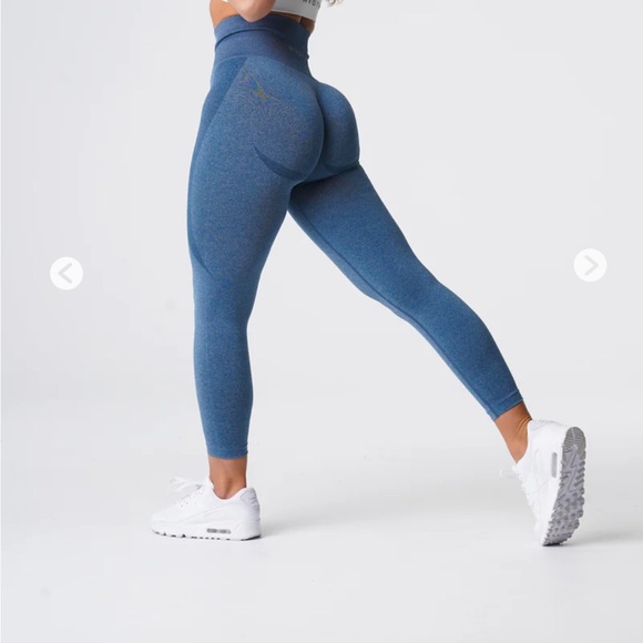 NVGTN Slate Blue Contour Seamless Leggings size medium - Picture 1 of 3